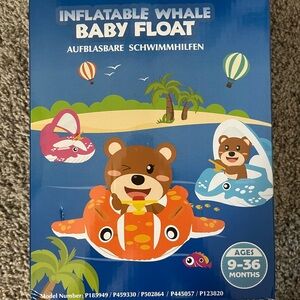 Peradix Inflatable Whale Baby Float